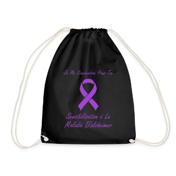 Sensibilisation à la maladie d’Alzheimer - Sac de sport léger - noir - Devant