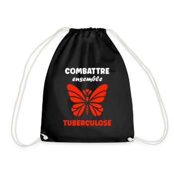Sensibilisation à la tuberculose - Sac de sport léger - noir - Devant
