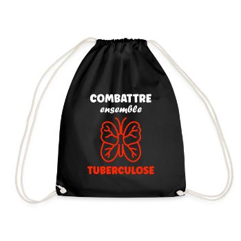 Sensibilisation à la tuberculose - Sac de sport léger - noir - Devant