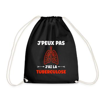 Sensibilisation à la tuberculose - Sac de sport léger - noir - Devant