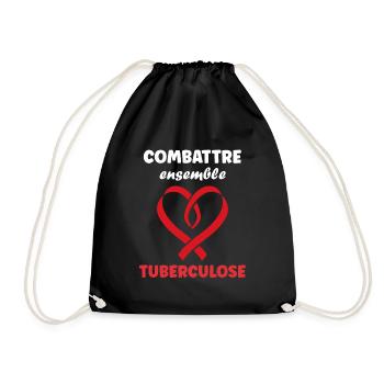 Sensibilisation à la tuberculose - Sac de sport léger - noir - Devant
