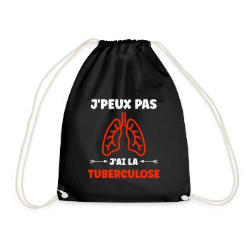 Sensibilisation à la tuberculose - Sac de sport léger - noir - Devant