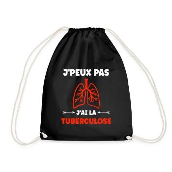 Sensibilisation à la tuberculose - Sac de sport léger - noir - Devant