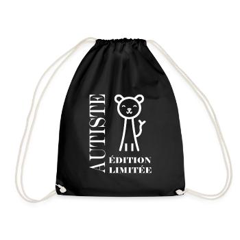 sensibilisation a l'autisme autiste - Sac de sport léger - noir - Devant