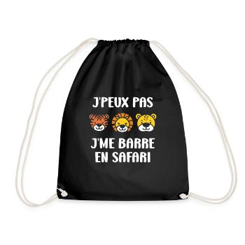 humour safari - Sac de sport léger - noir - Devant