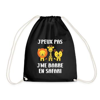 humour safari - Sac de sport léger - noir - Devant
