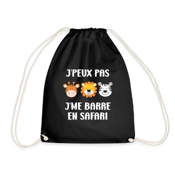 humour safari - Sac de sport léger - noir - Devant