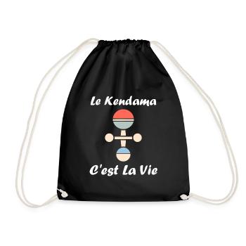 Kendama - Drawstring Bag - black - Front