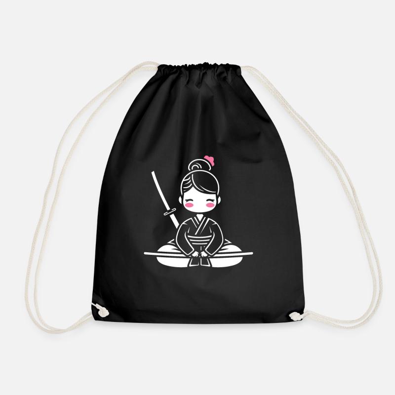iaido - Drawstring Bag - black