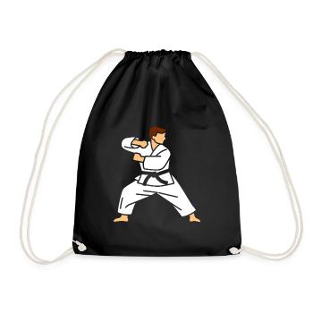Karate - Turnbeutel - Schwarz - Vorne