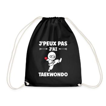 Taekwondo - Drawstring Bag - black - Front