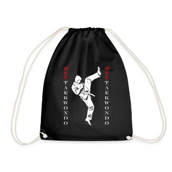Taekwondo - Turnbeutel - Schwarz - Vorne