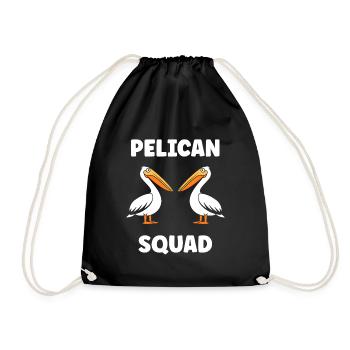 Pelican - Drawstring Bag - black - Front