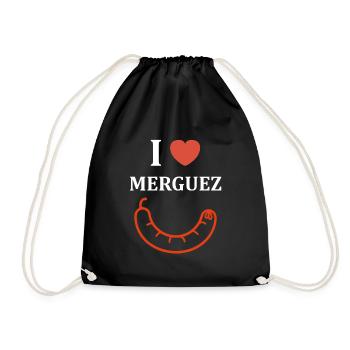 Merguez - Drawstring Bag - black - Front