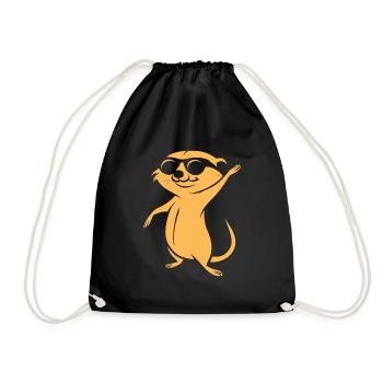 suricate - Sac de sport léger - noir - Devant