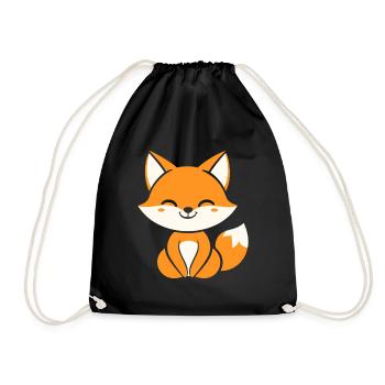 Fuchs - Turnbeutel - Schwarz - Vorne