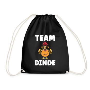 Dinde - Sac de sport léger - noir - Devant