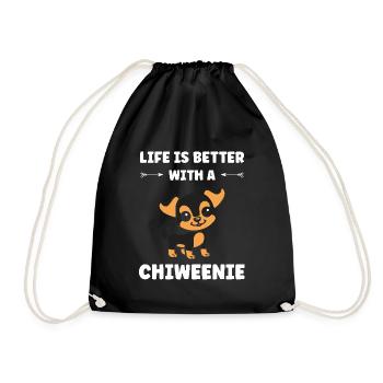 Chiweenie - Sac de sport léger - noir - Devant