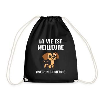 Chiweenie - Sac de sport léger - noir - Devant