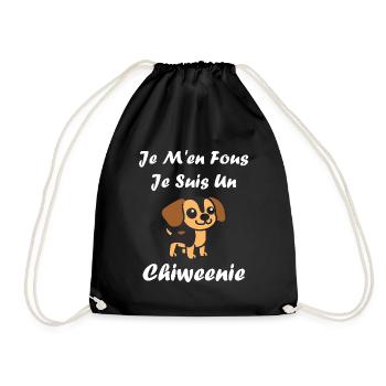 Chiweenie - Sac de sport léger - noir - Devant