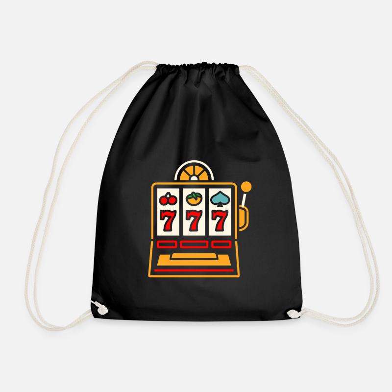 Casino - Drawstring Bag - black