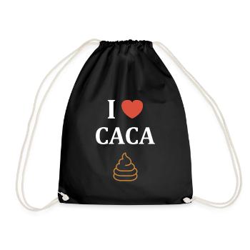 caca - Sac de sport léger - noir - Devant