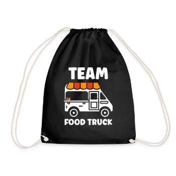 Food truck - Drawstring Bag - black - Front