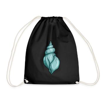 Shell - Drawstring Bag - black - Front