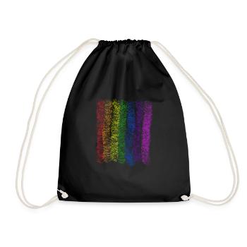 LGBTQ Regenbogen Toleranz Stolz LGBT Geschenk - Turnbeutel - Schwarz - Vorne