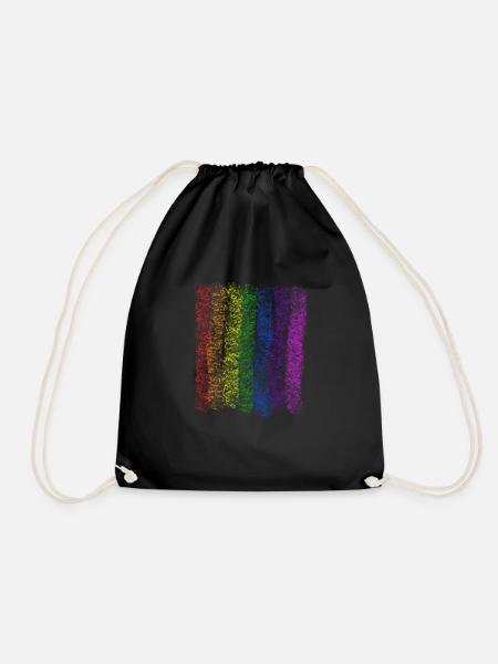 LGBTQ Regenbogen Toleranz Stolz LGBT Geschenk - Turnbeutel - Schwarz