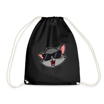 Chat Cool - Sac de sport léger - noir - Devant
