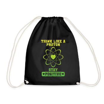 Positif Comme Un proton - Sac de sport léger - noir - Devant