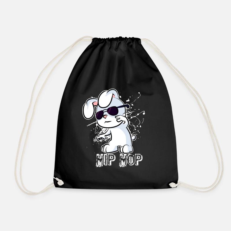 Hip Hop Hase - Turnbeutel - Schwarz