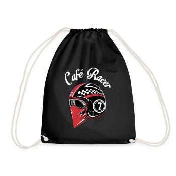 Café Racer - Drawstring Bag - black - Front