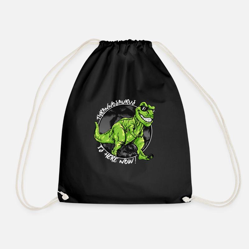 T-Rex Tyrannosaurus Kostüm Dino Junge Geschenk - Turnbeutel - Schwarz