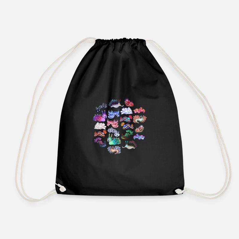 Nudibranch Scuba Diving Design - Turnbeutel - Schwarz