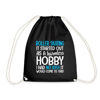 Roller Skate Roller Skate Idée Cadeau Skate - Sac de sport léger - noir - Devant
