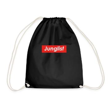 Junglist Drum and Bass designs - Drawstring Bag - black - Front