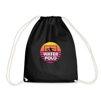 Water Polo Waterpolo Gift design - Drawstring Bag - black - Front