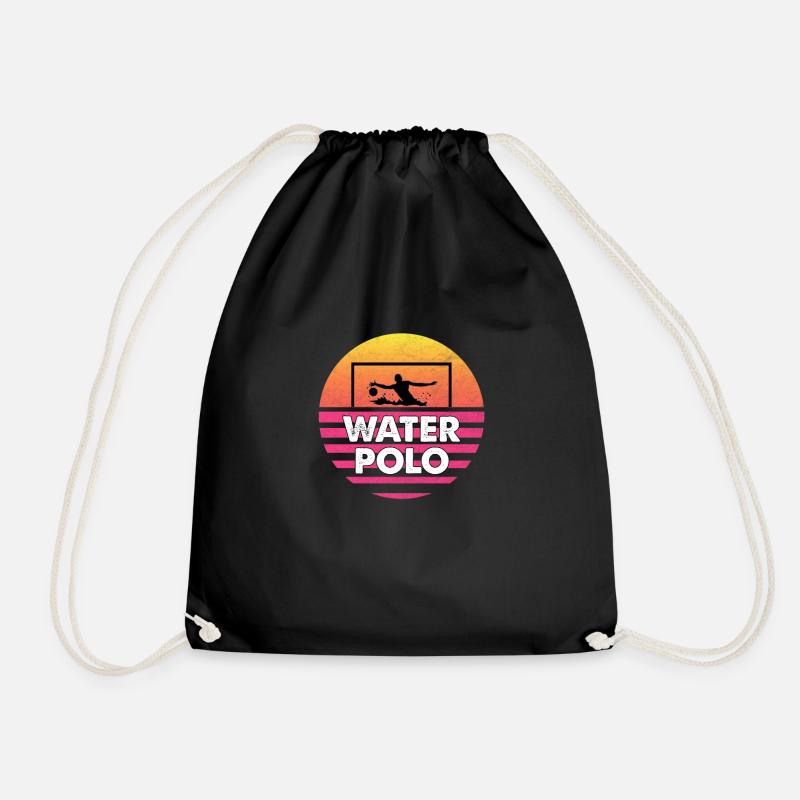 Wasserball Wasserball Geschenkdesign - Turnbeutel - Schwarz