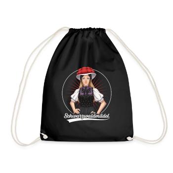 Black Forest girl Irma - Drawstring Bag - black - Front