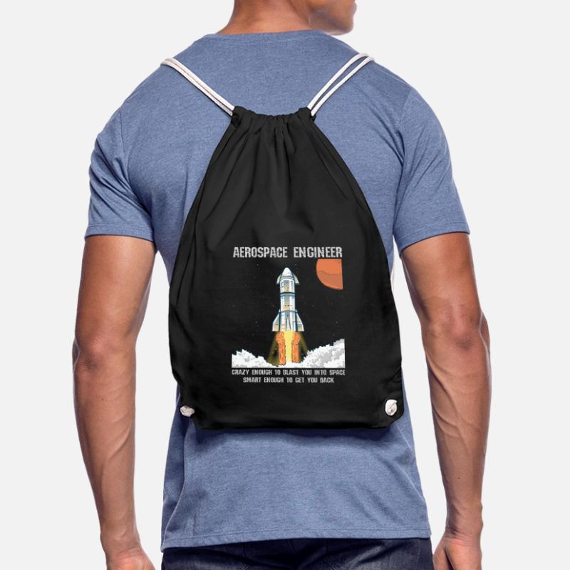 Space Engineer Space Flight Astronaut Rocket Drawstring Bag