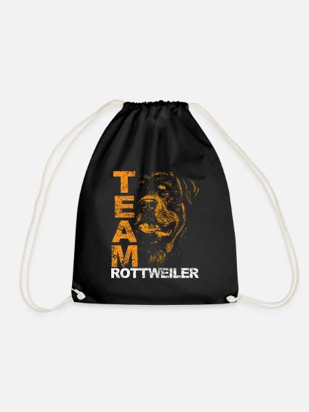 Rottweiler Rottie Team Amour propriétaire de chien - Sac de sport léger - noir