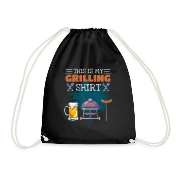 C’est cadeau de barbecue barbecue de chemise de barbecue - Sac de sport léger - noir - Devant