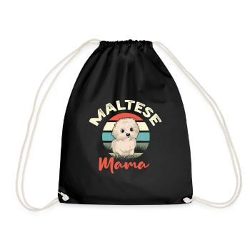 Best Maltese Mom Mama Ever Cute - Turnbeutel - Schwarz - Vorne