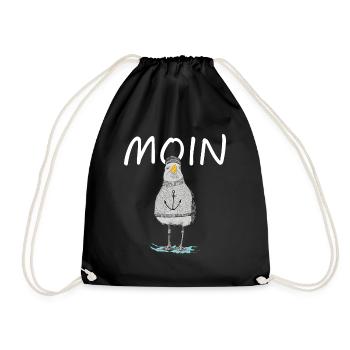 MOIN - MÖVE - Turnbeutel - Schwarz - Vorne