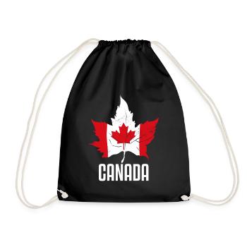 Canada Canada Drapeau Patriotic Souvenir Love - Sac de sport léger - noir - Devant
