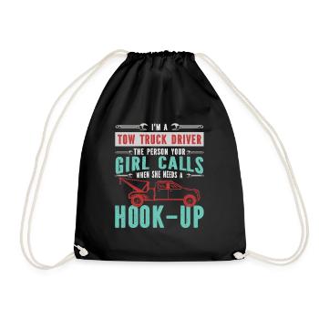 Service de remorquage Cadeau de dépanneuse - Sac de sport léger - noir - Devant
