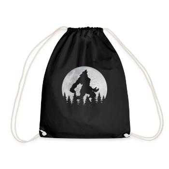 Werwolf Moon Full Moon Werwolf Howling Werwolf - Turnbeutel - Schwarz - Vorne