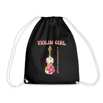 Violoniste Violoniste Violon Violon - Sac de sport léger - noir - Devant